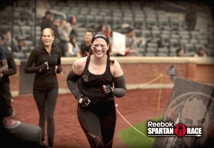 About to battle the gladiators at April 2013 Spartan Race - Citi Field